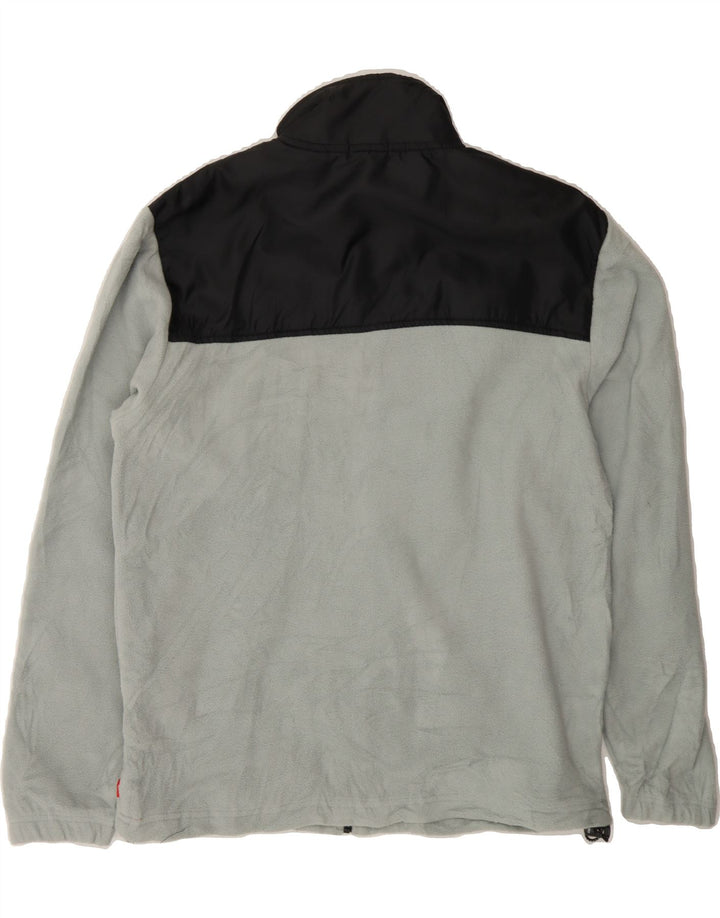 IZOD Mens Fleece Jacket UK 38 Medium Grey Colourblock Polyester Vintage Izod and Second-Hand Izod from Messina Hembry 