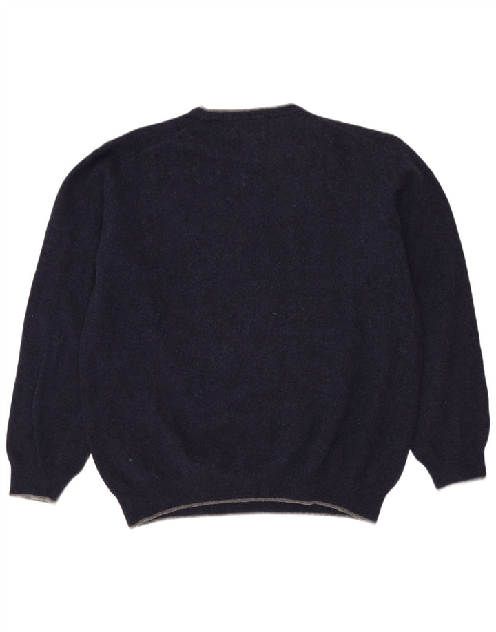 Ανδρικό πουλόβερ Gant Crew Neck Jumper XL Navy Blue Lambswool