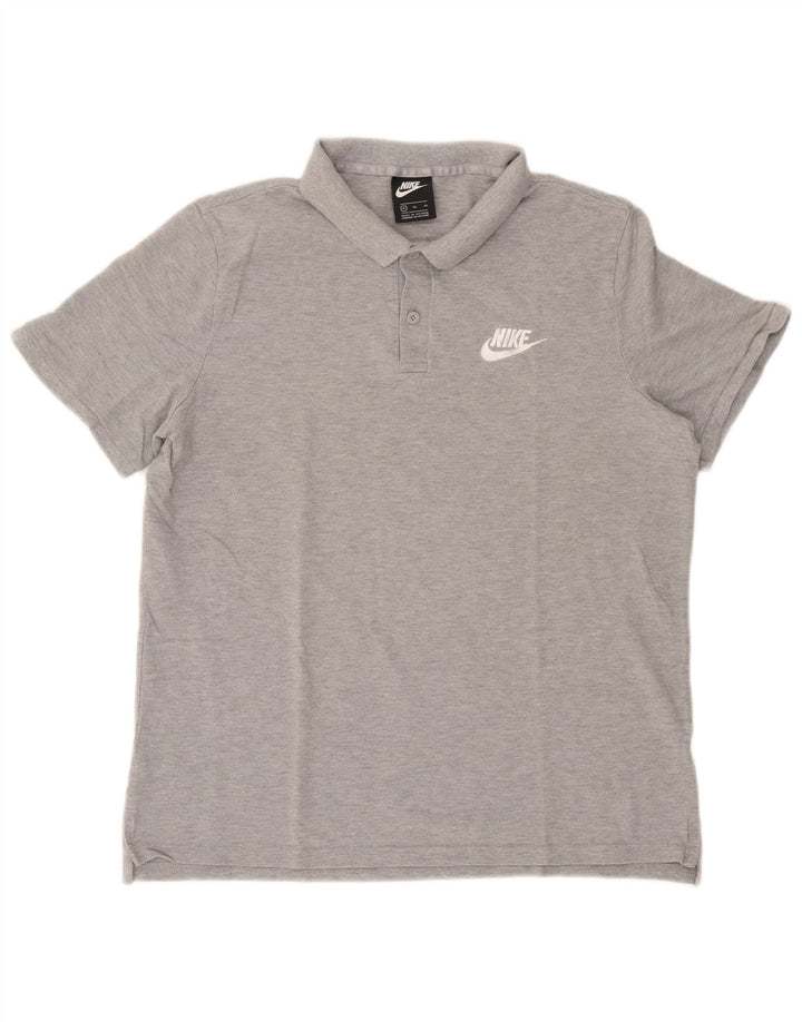 Ανδρικό μπλουζάκι πόλο Nike XL με γκρι φλιτζάνι