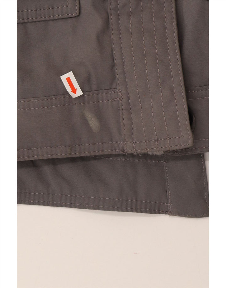 Hollister Γυναικείο μπουφάν Sherpa Parka με κουκούλα UK 14 Medium Grey Polyester