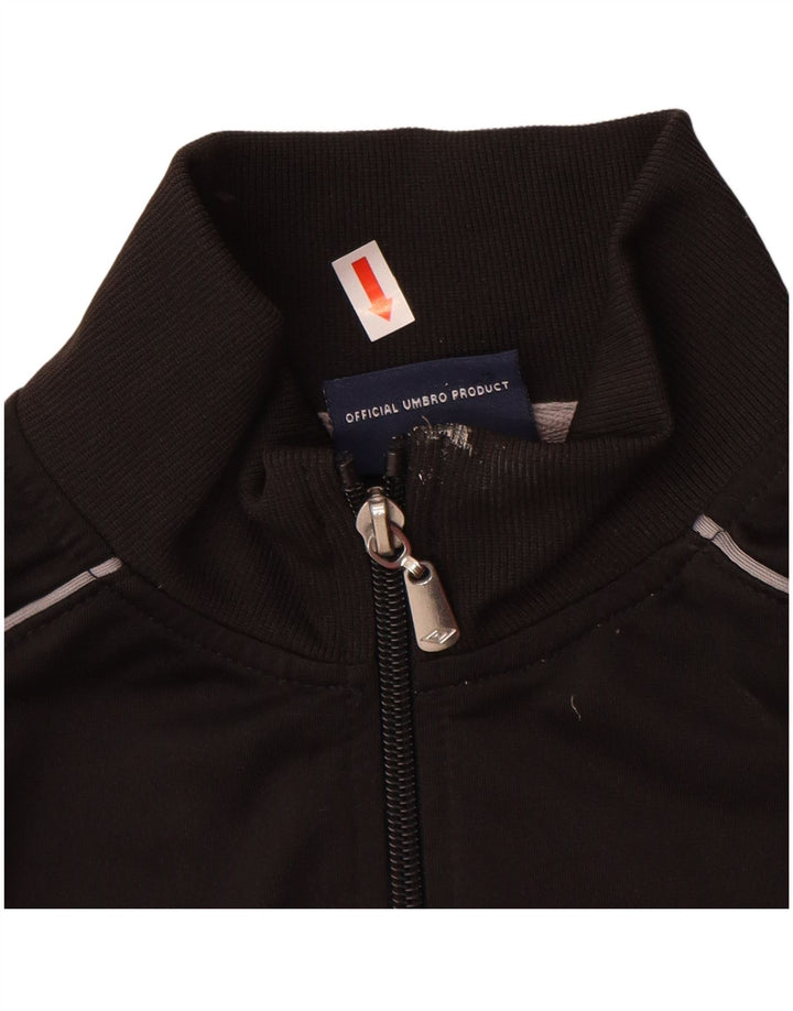 Μπουφάν UMBRO Boys Tracksuit Top Jacket 12-13 Years XL Black Polyester