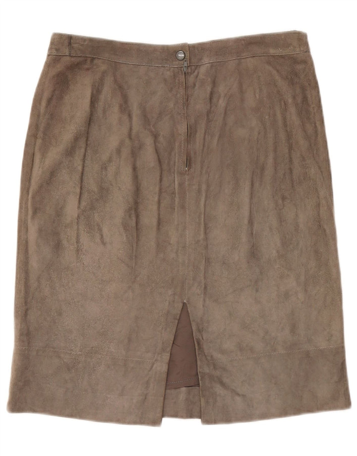 Vintage Γυναικεία Suede Φούστα W30 Medium Grey