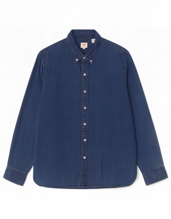 Ανδρικό τζιν πουκάμισο Levi's 2XL μπλε βαμβακερό
