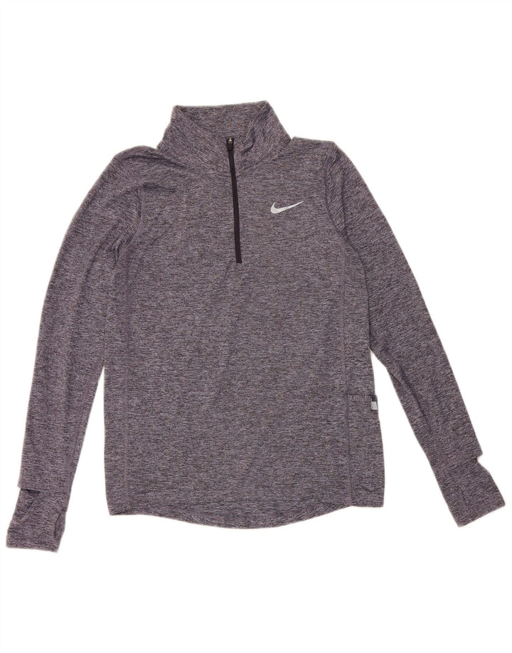 Μπλουζάκι με φερμουάρ Nike ανδρικό Dri Fit Μακρυμάνικο XS πολυεστέρας