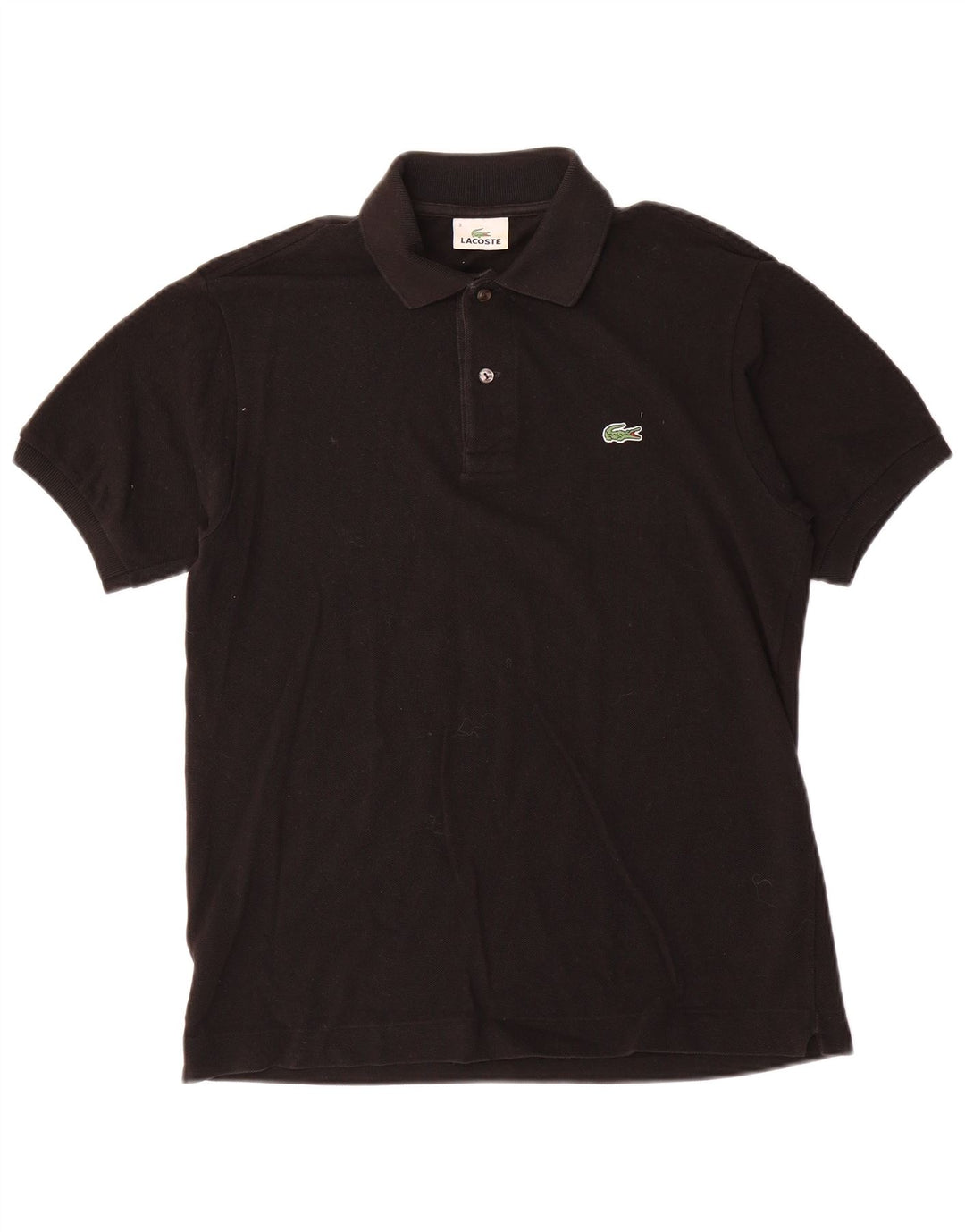 Ανδρικό μπλουζάκι πόλο Lacoste, μέγεθος 3, μικρό μαύρο βαμβακερό