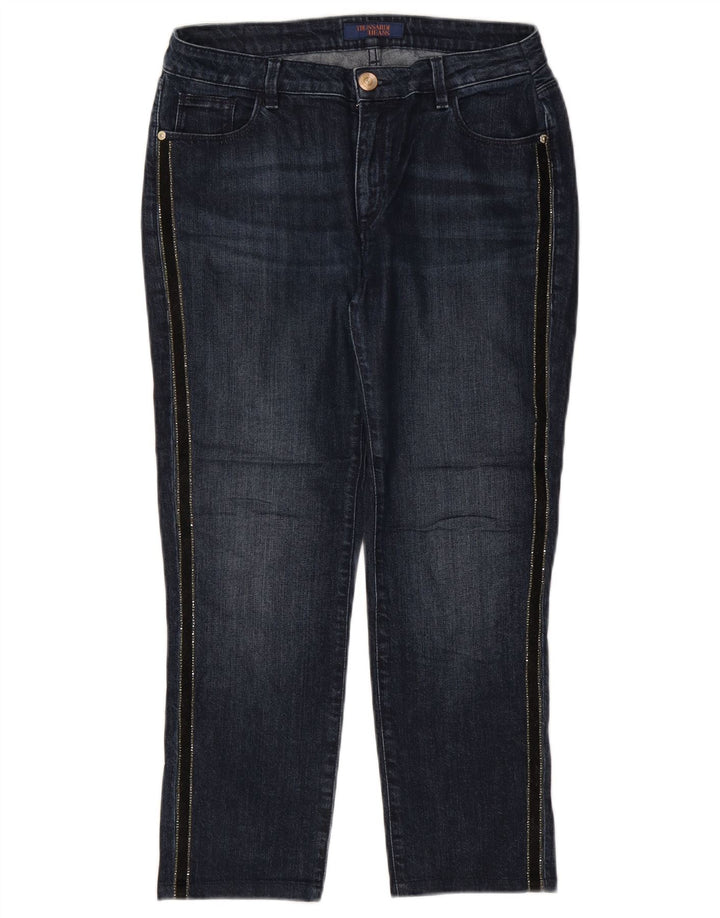 TRUSSARDI Γυναικείο Cropped Jeans W30 L24 Navy Blue Cotton