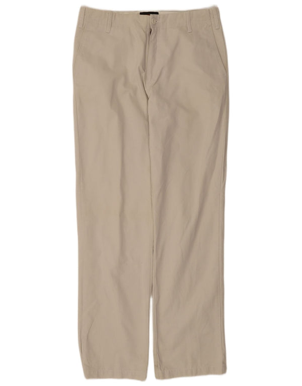 Zara Ανδρικό ίσιο παντελόνι Chino EU 42 Large W32 L34 Beige βαμβακερό