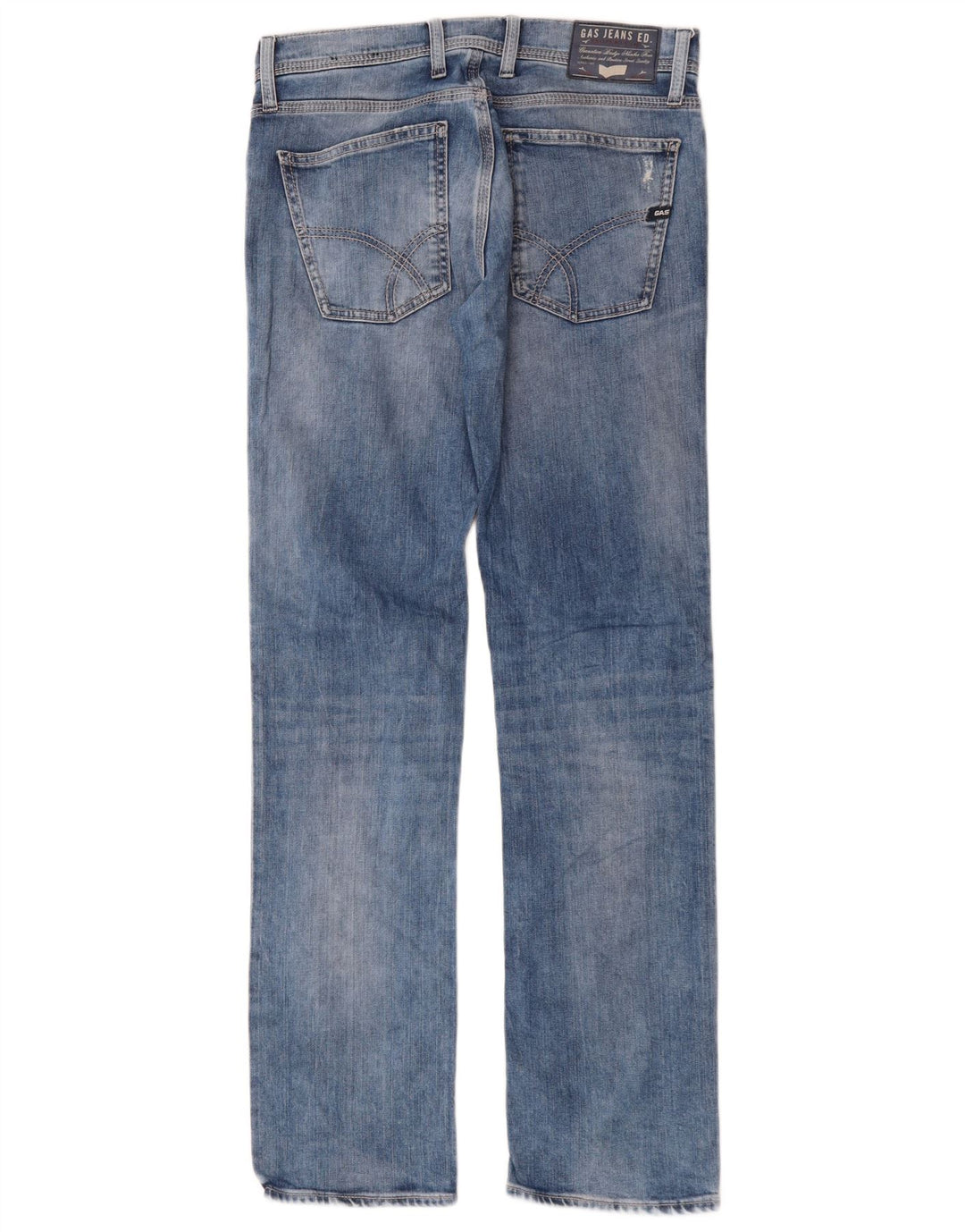 Gas Γυναικείο ίσιο τζιν W30 L34 Μπλε βαμβακερό