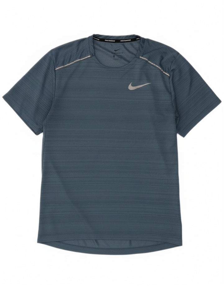 Ανδρικό μπλουζάκι Nike Dri Fit Μπλουζάκι από μικρό μπλε ριγέ πολυεστέρα