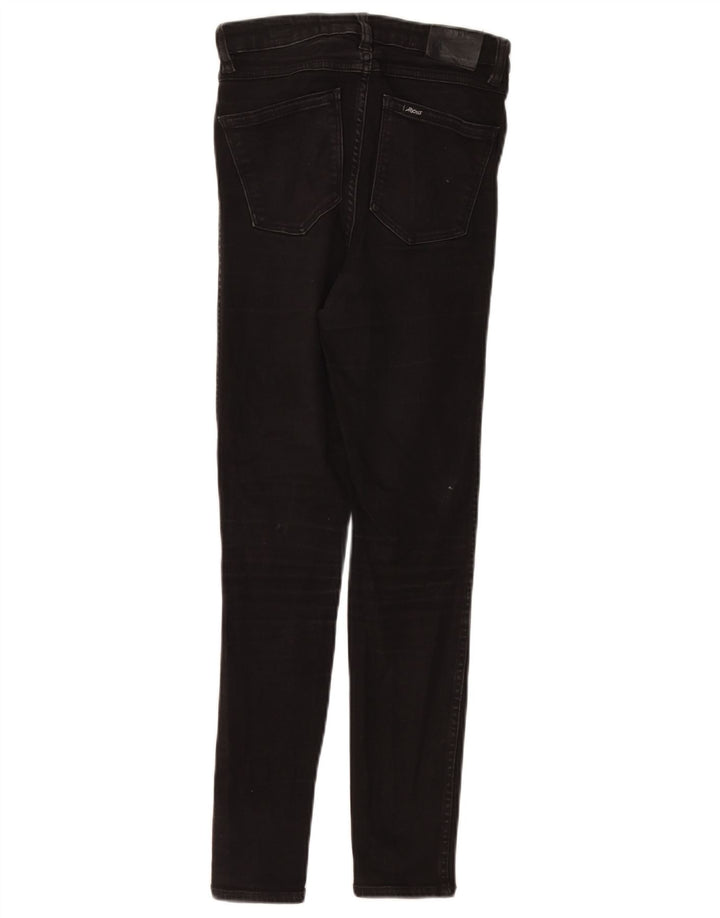 LEE Womens Riders Ψηλόποδα Skinny Jeans US 9 Medium W24 L27 Μαύρο βαμβακερό