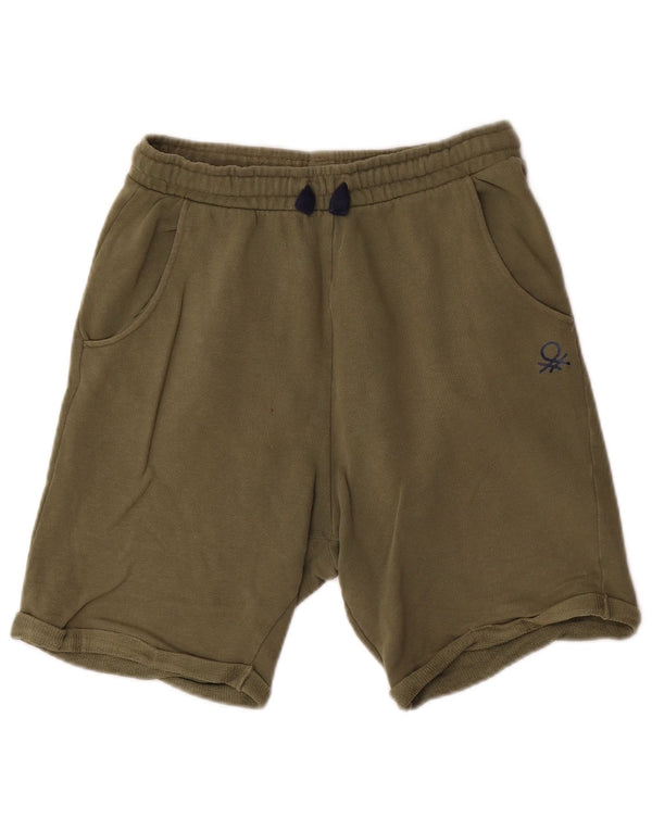 Αθλητικό σορτς Benetton Boys 11-12 ετών 2XL πράσινο βαμβακερό