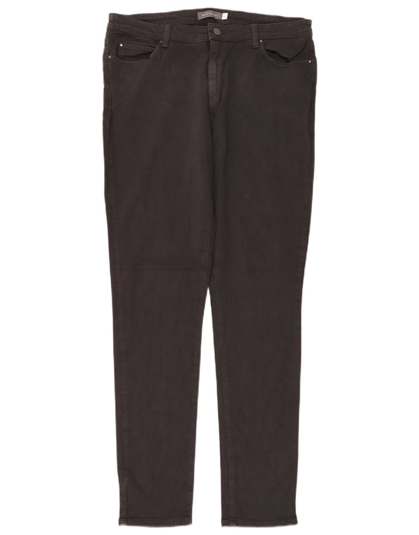 Γυναικείο Slim Casual Παντελόνι MINT VELVET UK 16 μεγάλο W34 L34 μαύρο βαμβακερό