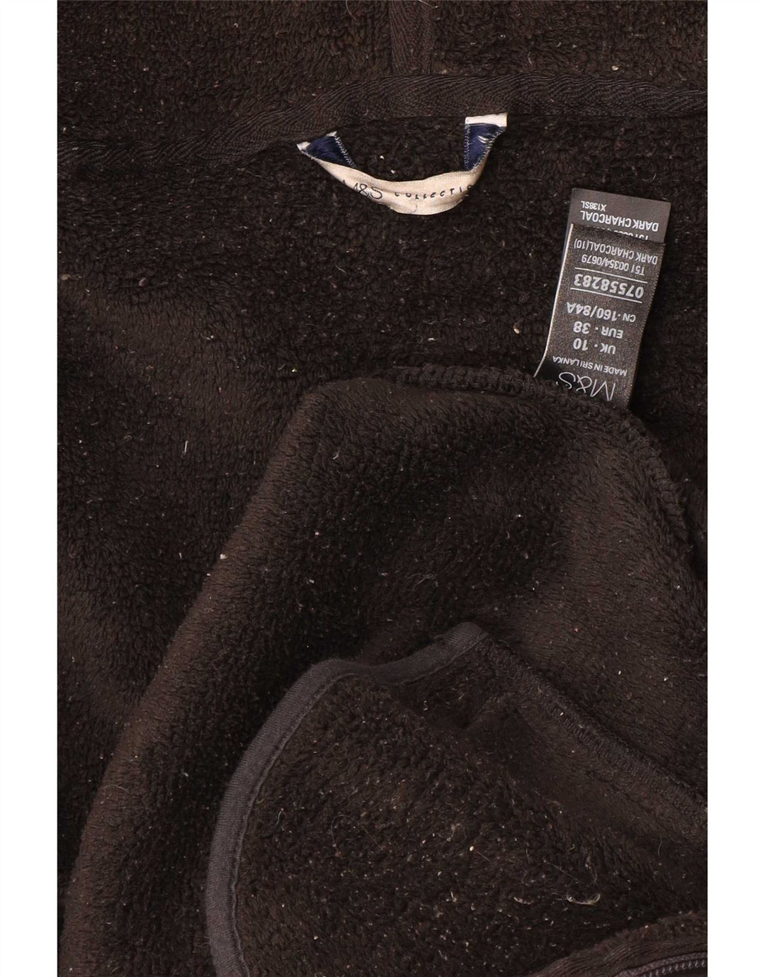 Marks & Spencer Γυναικεία αθλητική φόρμα με κουκούλα Top Jacket UK 10 Small Grey