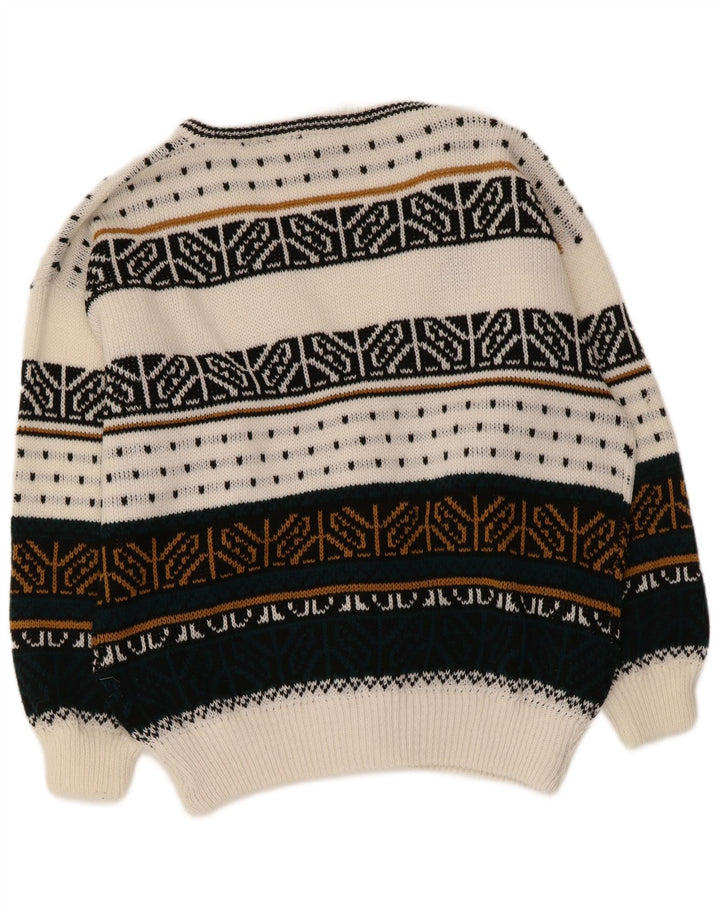 Vintage Ανδρικό Ζακέτα πουλόβερ Μεγάλο Πολύχρωμο Fair Isle