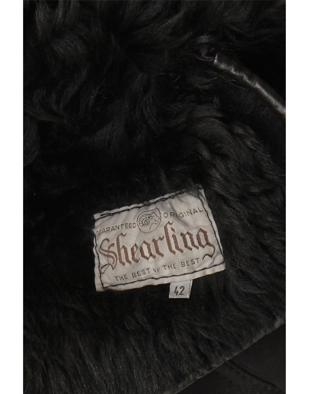 Γυναικείο Shearling παλτό VINTAGE IT 42 Medium Black Shearling