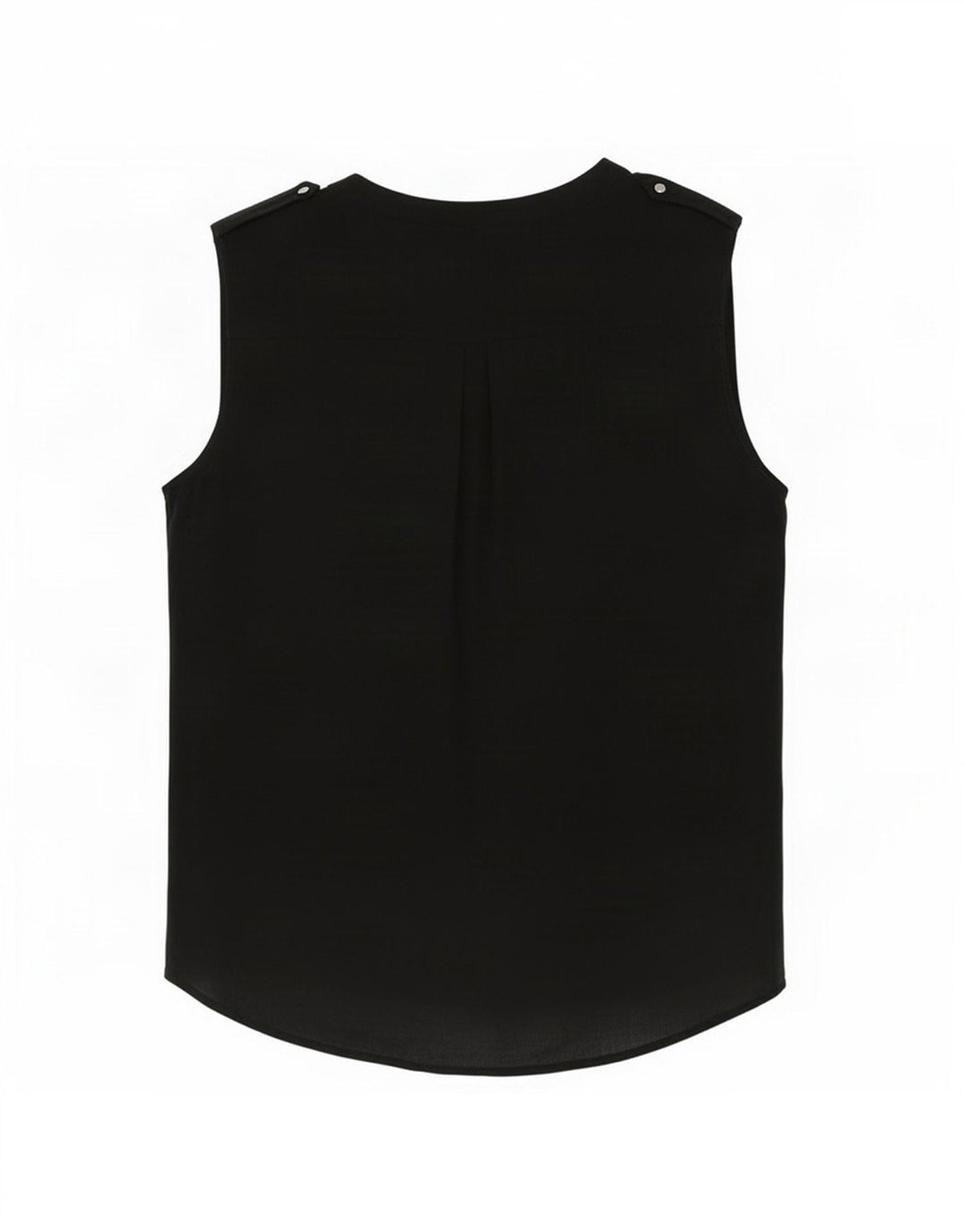 Zara Γυναικεία Αμάνικη Μπλούζα Τοπ UK 14 Medium Black