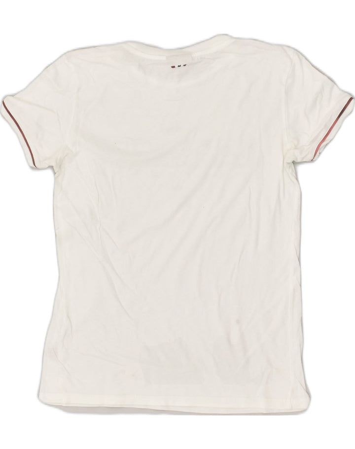 NAPAPIJRI Girls Graphic T-Shirt Top 11-12 Years White Cotton | Vintage Napapijri | Thrift | Second-Hand Napapijri | Used Clothing | Messina Hembry 