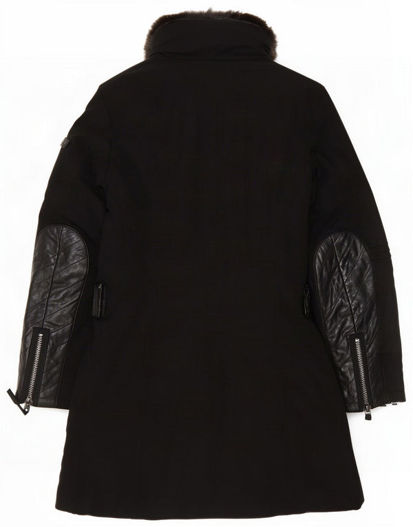 PEUTEREY Γυναικείο μπουφάν Parka με επένδυση IT 44 Medium Black Wool