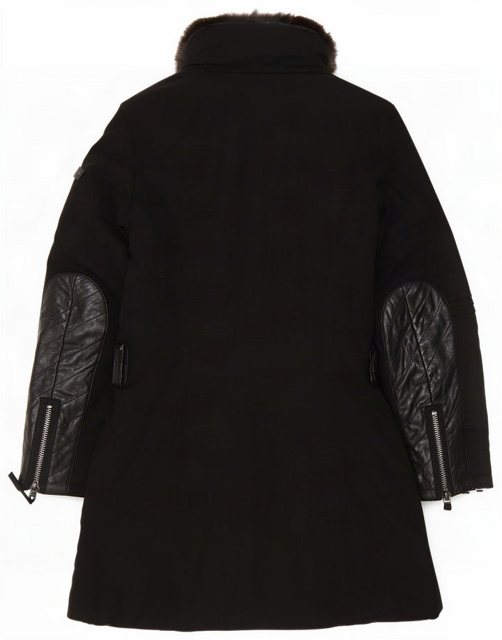 PEUTEREY Γυναικείο μπουφάν Parka με επένδυση IT 44 Medium Black Wool