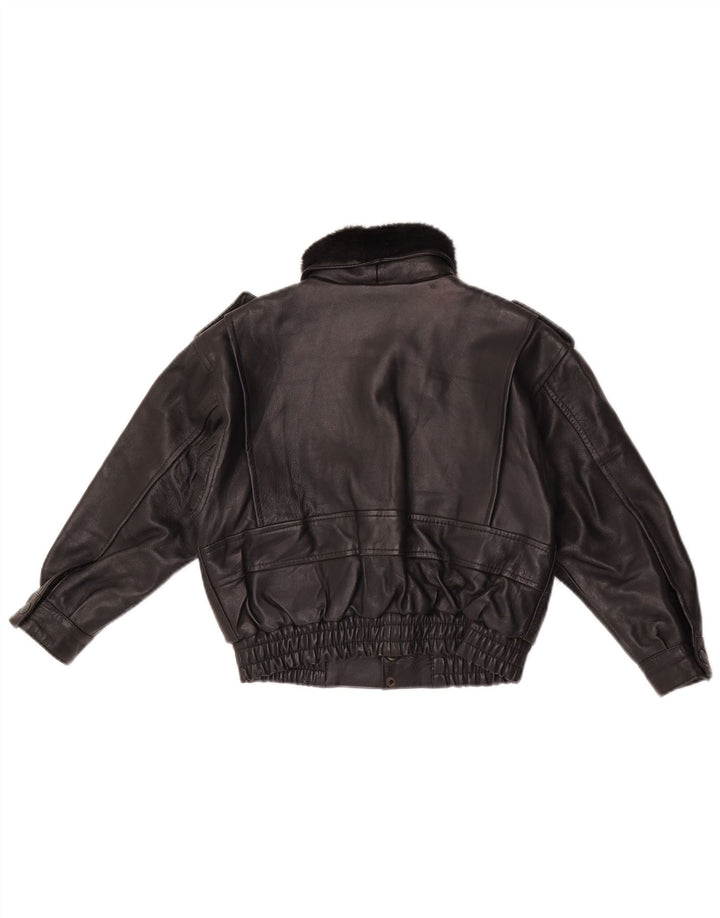 Magil Girls Leather Jacket 3-4 Years Μαύρο