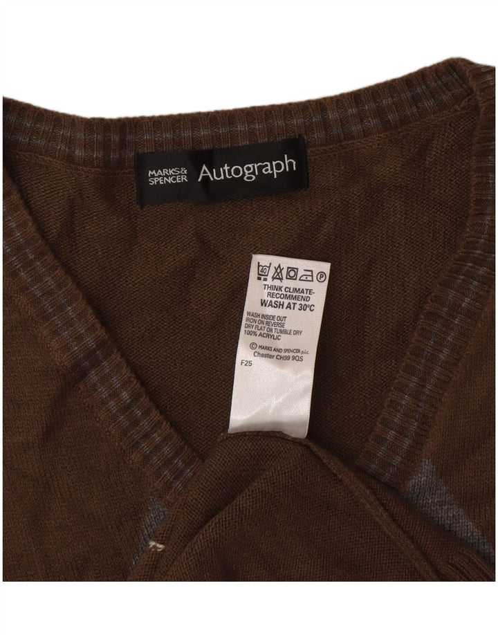Marks & Spencer Ανδρικό γιλέκο Autograph Tank Top Large Brown Classic