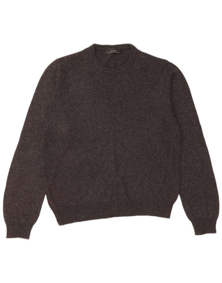 Ανδρικό πουλόβερ Zara Crew Neck Jumper Μεσαίο Μαύρο