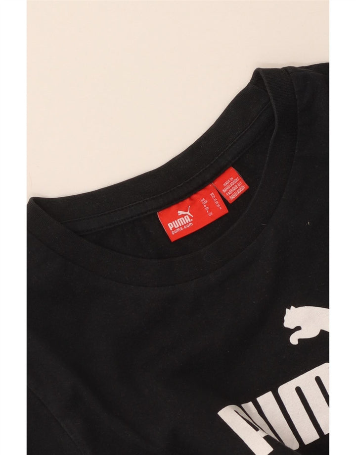 Γυναικείο γραφικό T-Shirt Puma Top UK 8 Small Black