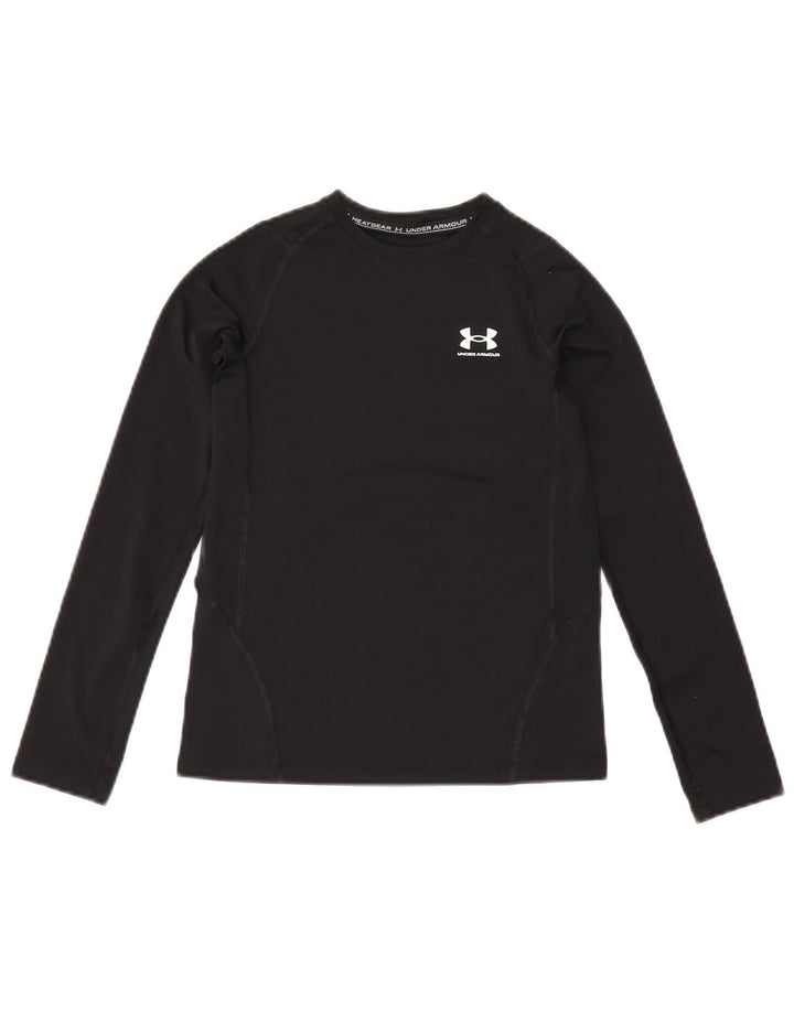 Under Armour Boys Heat Gear Top Μακρύ μανίκι 9-10 ετών Μεσαίο Μαύρο