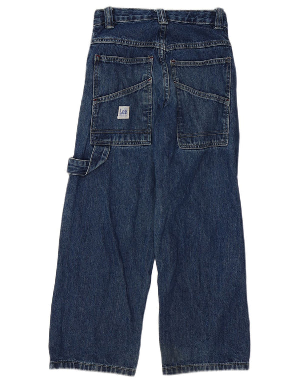 LEE Boys Wide Leg Jeans 7-8 Years W24 L23 Blue