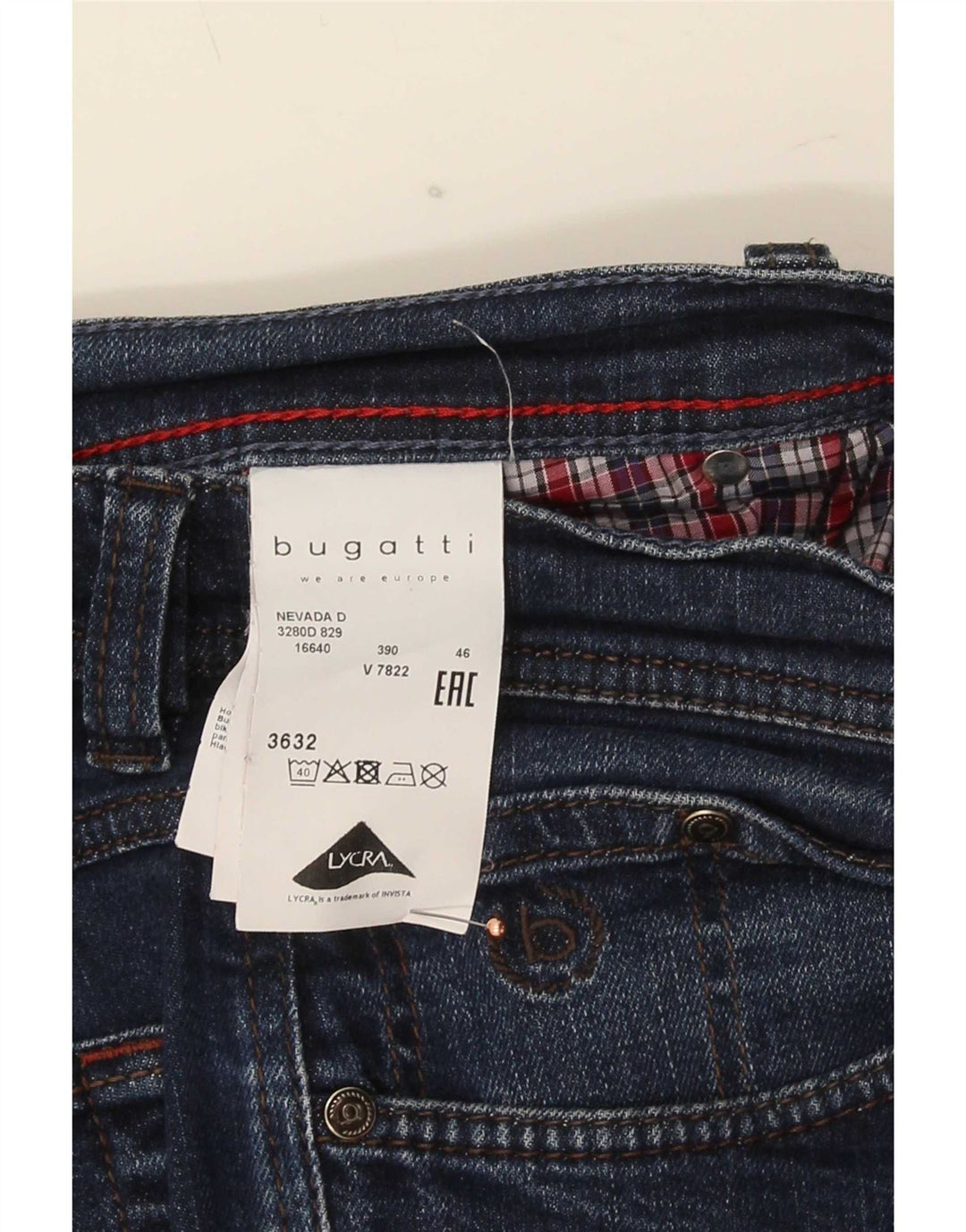 Ανδρικά τζιν Bugatti Nevada W36 L32 Navy Blue Cotton