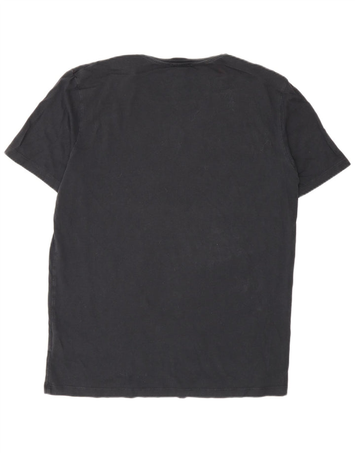 Ανδρικό T-Shirt Cos Top Μεσαίο μαύρο βαμβακερό