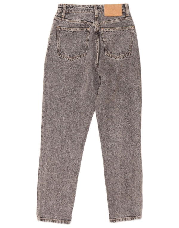 Zara γυναικείο ψηλόμεσο τζιν EU 34 2XS W24 L26 Γκρι βαμβακερό