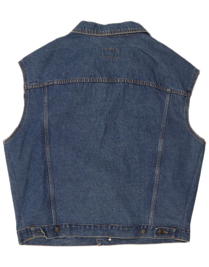 Vintage Ανδρικό Τζιν Gilet UK 46 3XL Μπλε