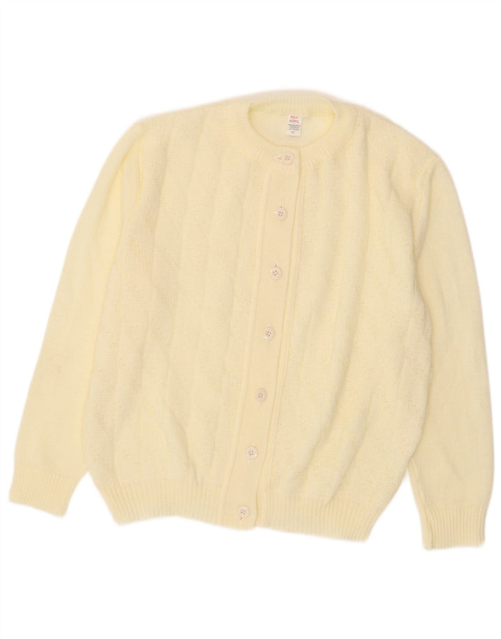 Γυναικείο πουλόβερ με ζακέτα VINTAGE IT 42 Ακρυλικό μεσαίο υπόλευκο