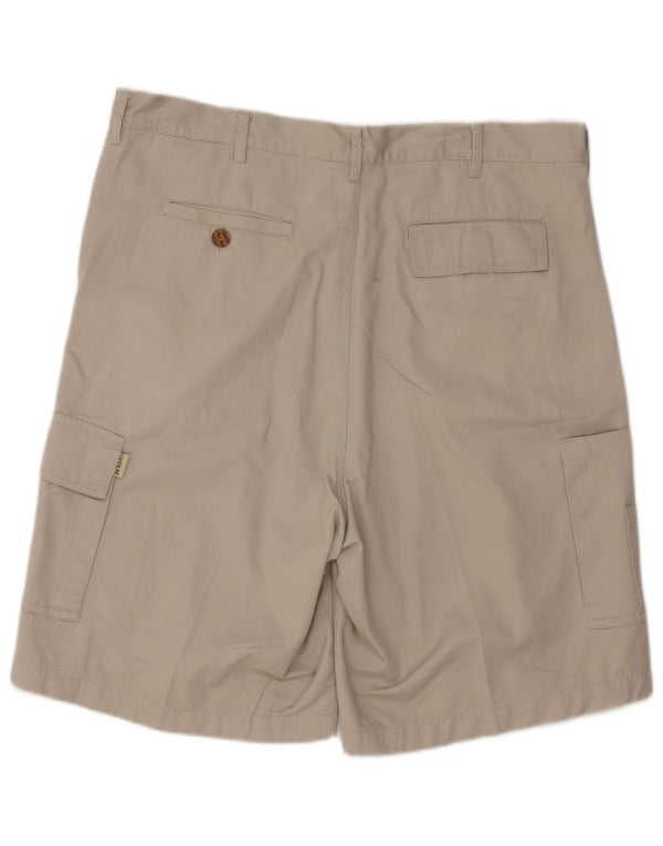 Vintage Mens Classic Fit Cargo Shorts IT 54 2XL W42 Grey Cotton
