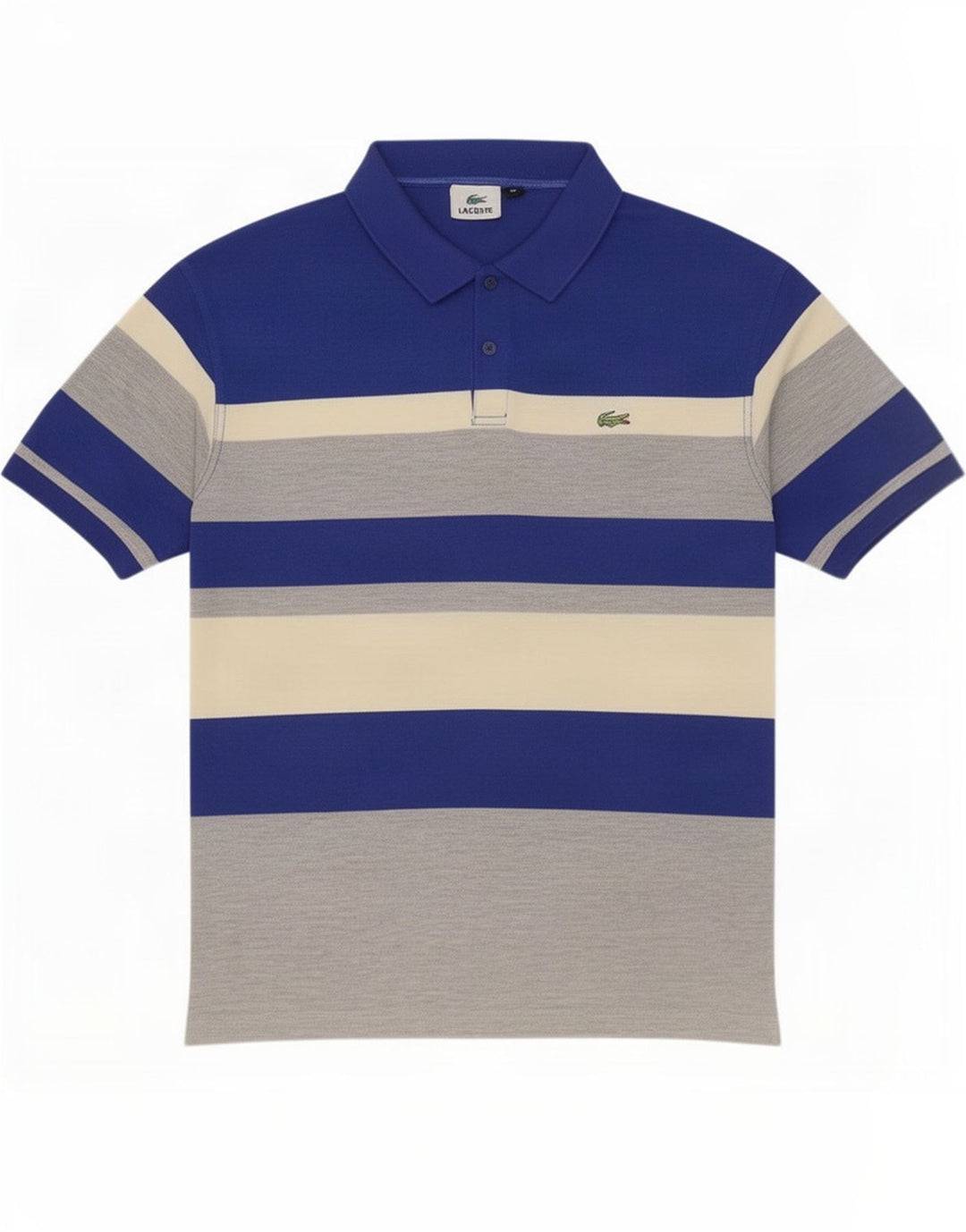 Lacoste Ανδρικό πουκάμισο Polo XL Πολύχρωμο ριγέ πολυεστέρα