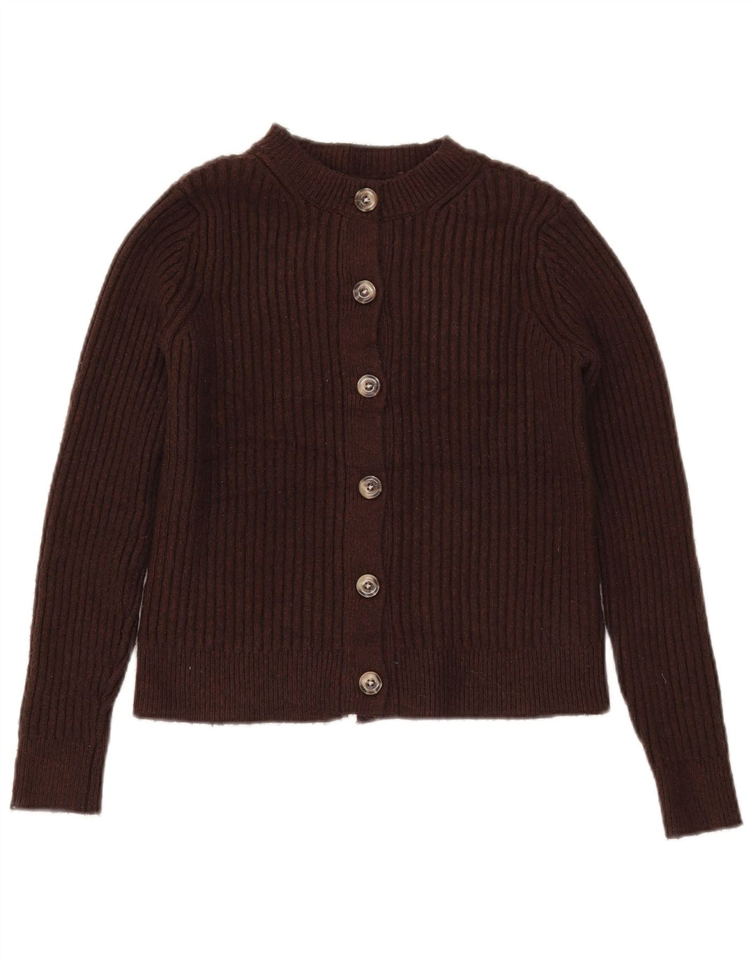 Marks & Spencer Γυναικεία ζακέτα Crop UK 10 Small Brown Polyester