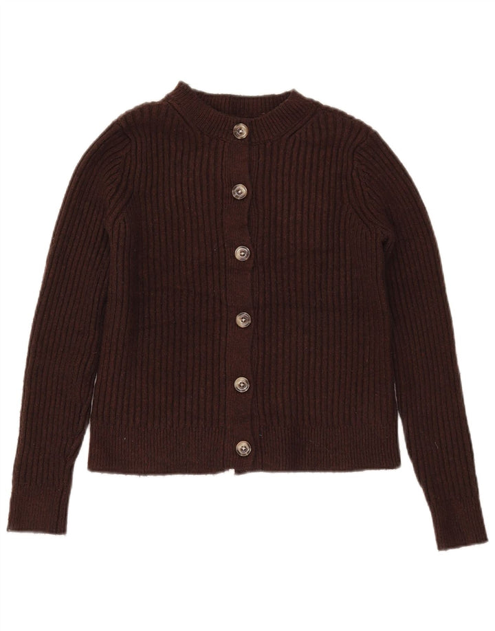 Marks & Spencer Γυναικεία ζακέτα Crop UK 10 Small Brown Polyester