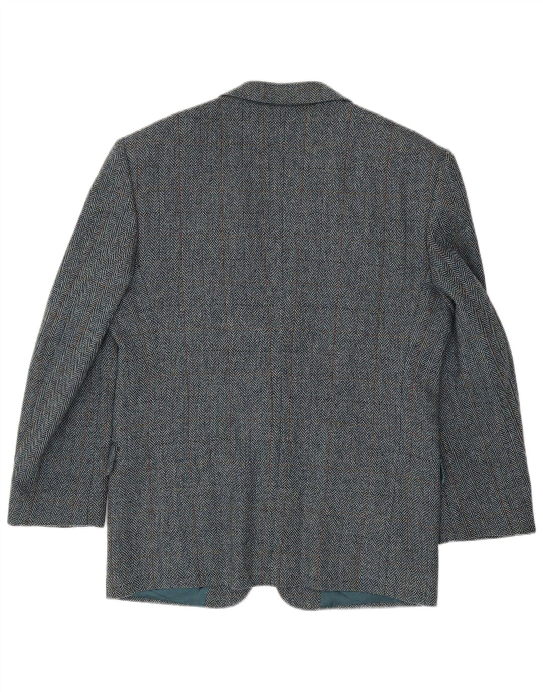 San Remo Ανδρικό τζάκετ Blazer 2 κουμπιών IT 50 Μεγάλο Μπλε Ψαροκόκκαλο