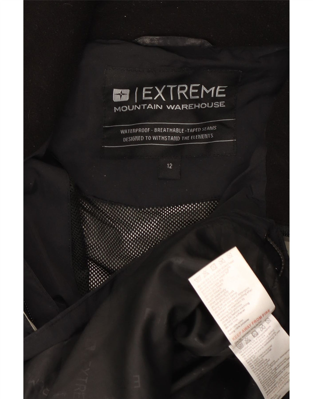 Mountain Warehouse Γυναικείο Αδιάβροχο UK 12 Medium Black Nylon