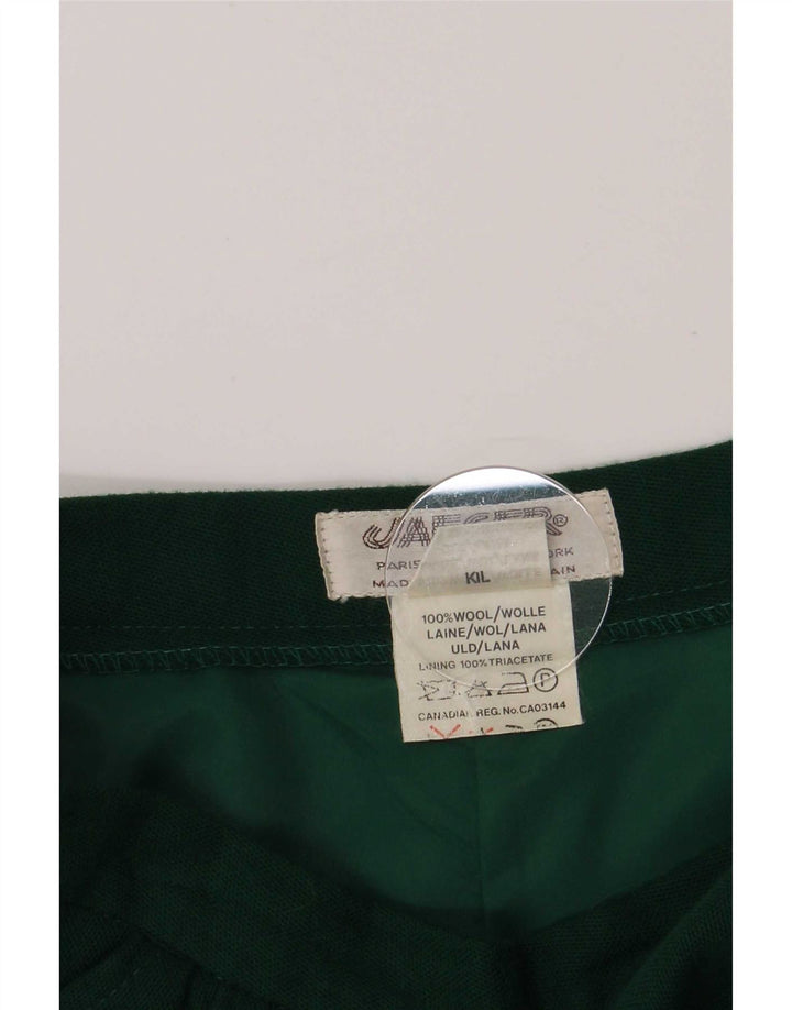 Γυναικεία Jaeger A-Line Φούστα UK 14 Medium W26 Green Wool