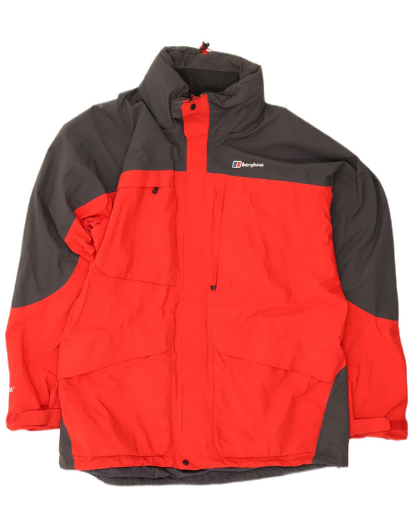 Berghaus Ανδρικό μπουφάν βροχής με κουκούλα UK 44 2XL Κόκκινο πολυαμίδιο