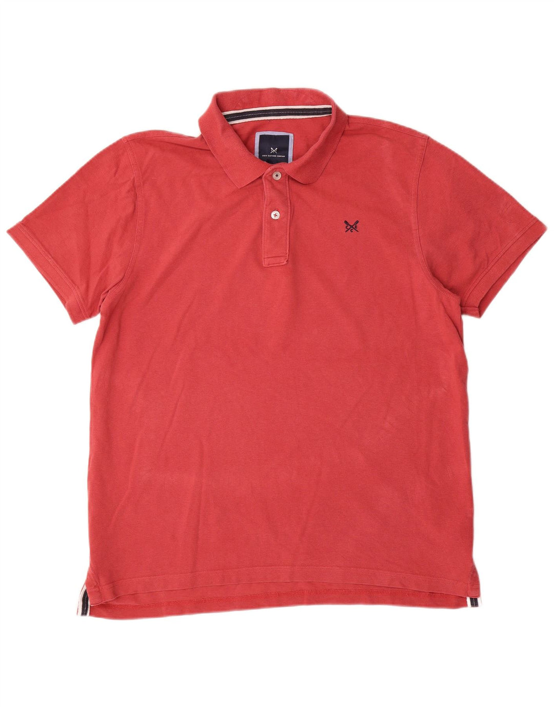 Crew Clothing Ανδρικό πουκάμισο πόλο μεγάλο κόκκινο βαμβακερό