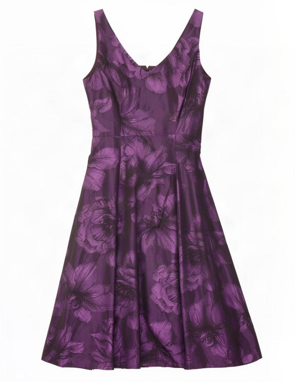 Phase Eight Γυναικείο Αμάνικο Φόρεμα UK 8 Small Purple Floral