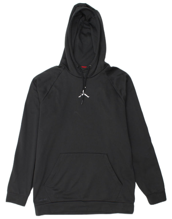 JORDAN Ανδρικό Dri Fit Hoodie Jumper Μεγάλος Μαύρος Πολυεστέρας