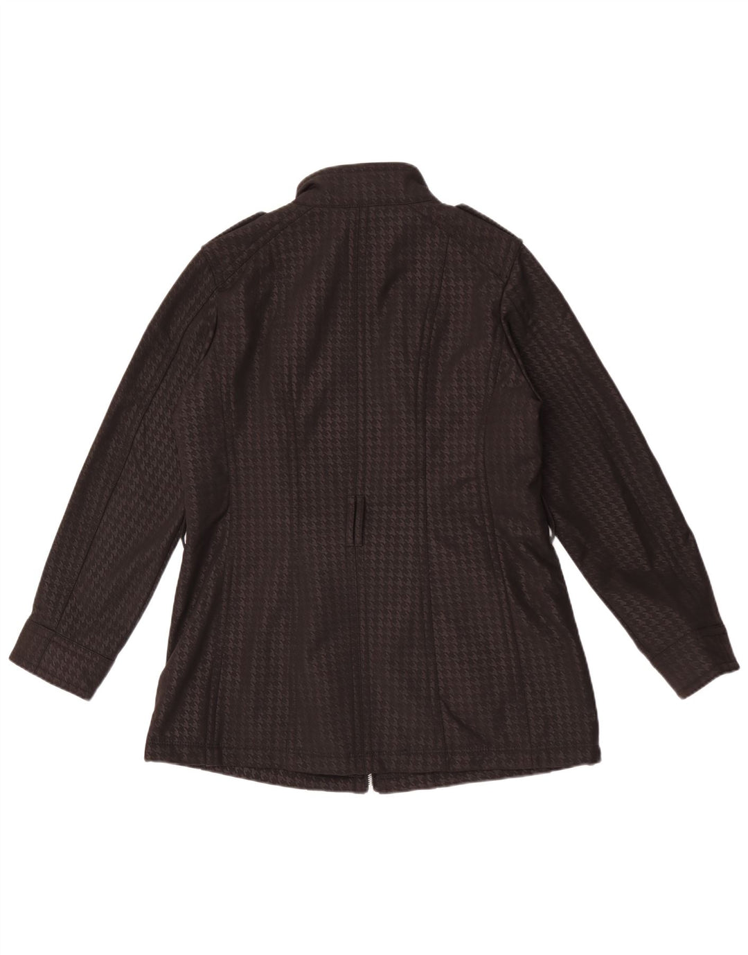Michael Kors Γυναικείο Military Jacket UK 16 Large Black Houndstooth Polyester