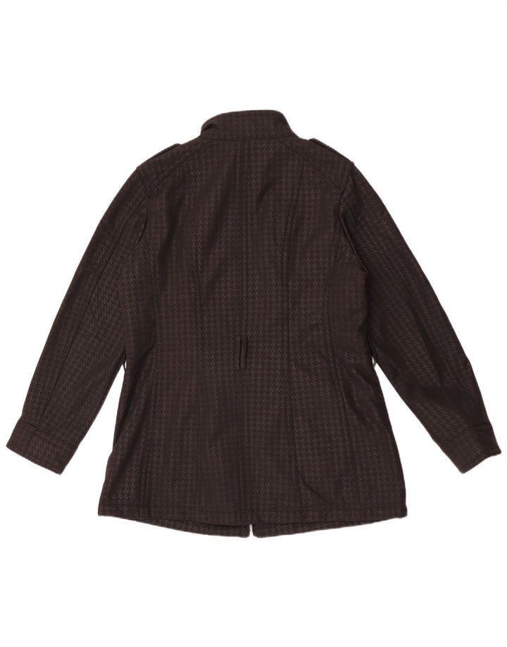 Michael Kors Γυναικείο Military Jacket UK 16 Large Black Houndstooth Polyester