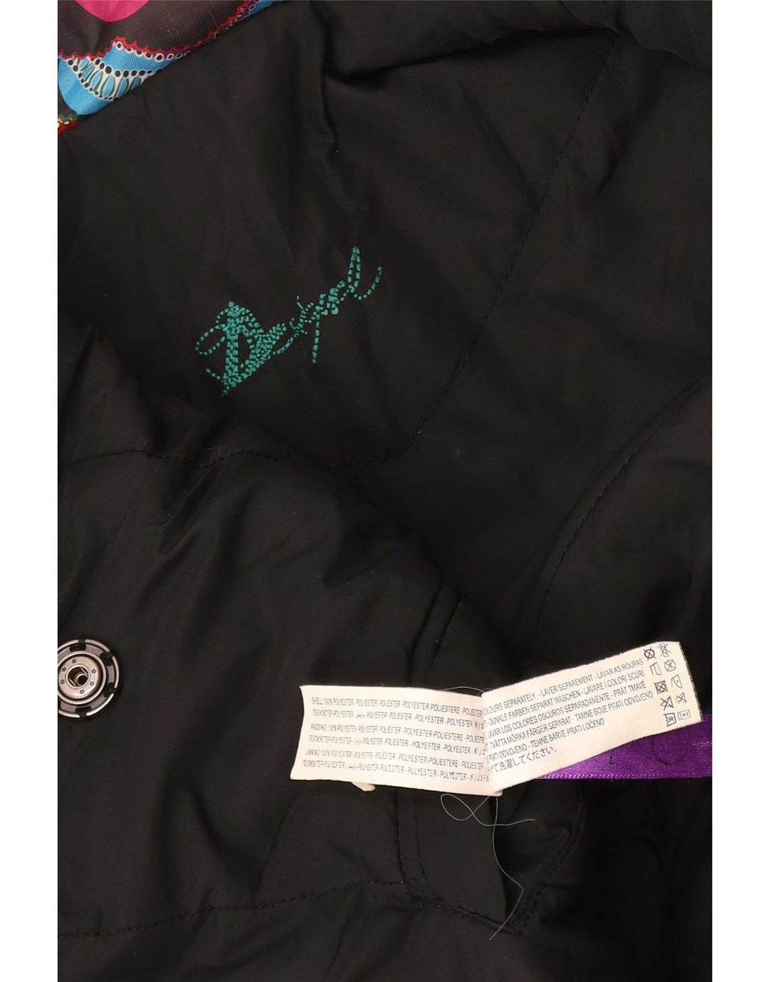 Γυναικείο μπουφάν Desigual UK 10 Μικρό Πολύχρωμο Γεωμετρικό Πολυεστέρα