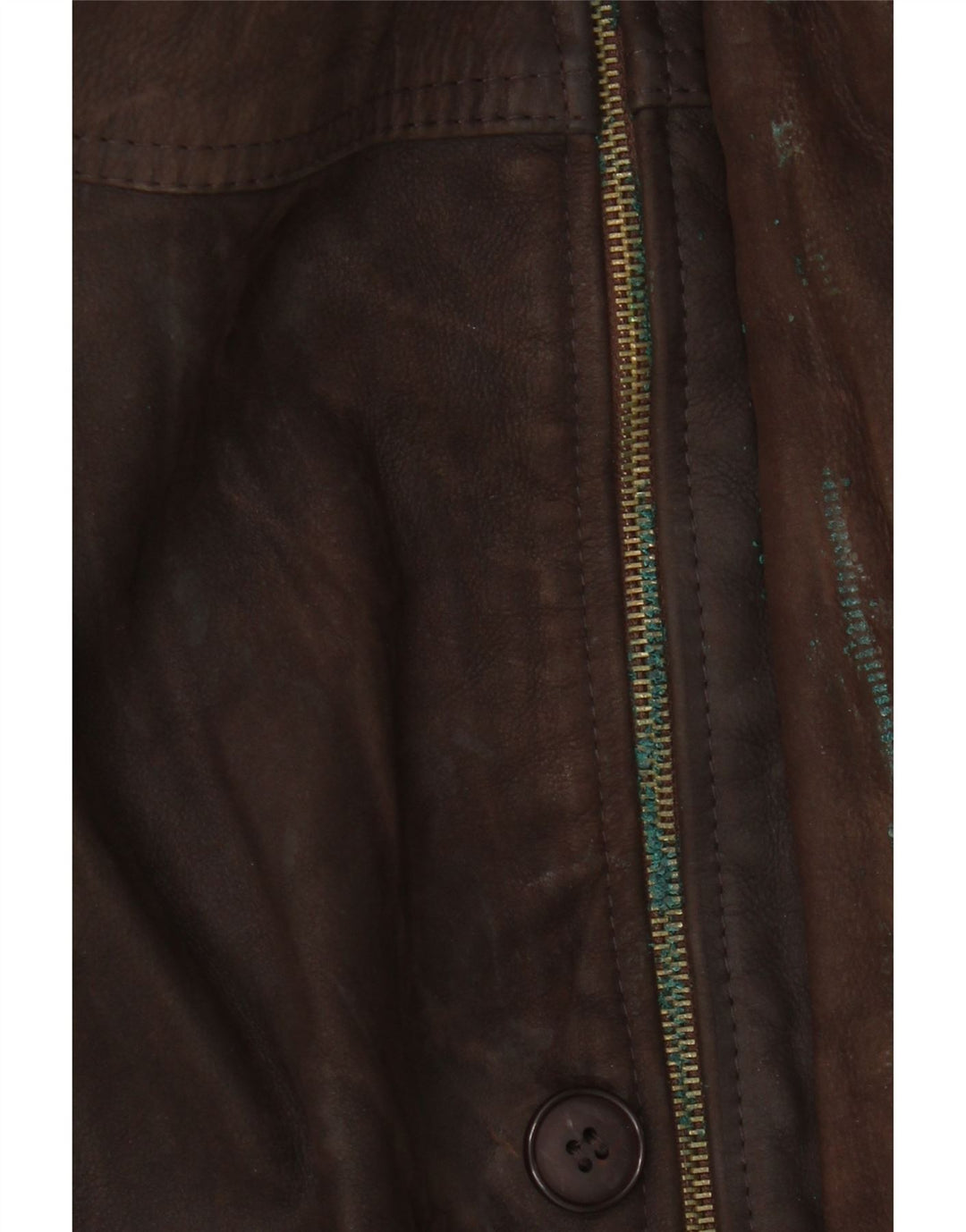 VINTAGE Mens Leather Jacket IT 50 Large Brown Leather Vintage Vintage and Second-Hand Vintage from Messina Hembry 