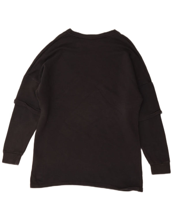 Zara Ανδρικό Φούτερ Jumper Μικρό Μαύρο Βαμβακερό